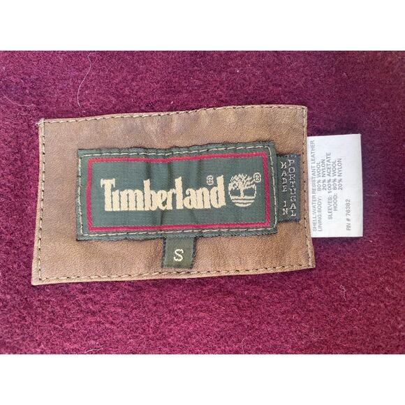 Timberland Water Resistant Leather Jacket Mens S Wool Lined Leather Jacket - Picture 11 of 11